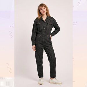 Vintage 90s Gotcha Covered Denim Western SA Button Front Jean Jumper Sz 14